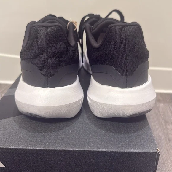 Adidas Women's Runfalacon Black and Pink Athletic Shoe - Picture 2 of 6